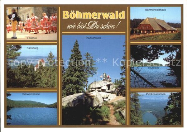 Boehmerwald Folklore Karlsburg Schwarzensee Plöcken