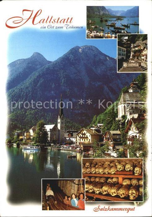 Hallstatt Austria Uferpartie am Hallstättersee Salzsiedlu