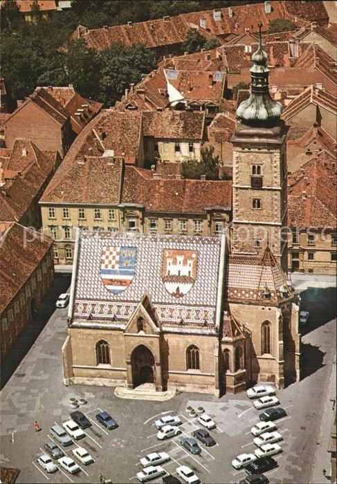 Zagreb Crkva sv Marka Kirche des hl Marko Flie
