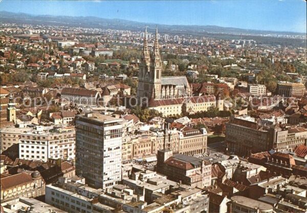 Zagreb Blick über die Stadt
