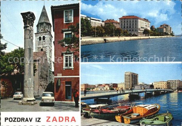 Zadra Zara Zadar Kirche Uferpromenade Brücke
