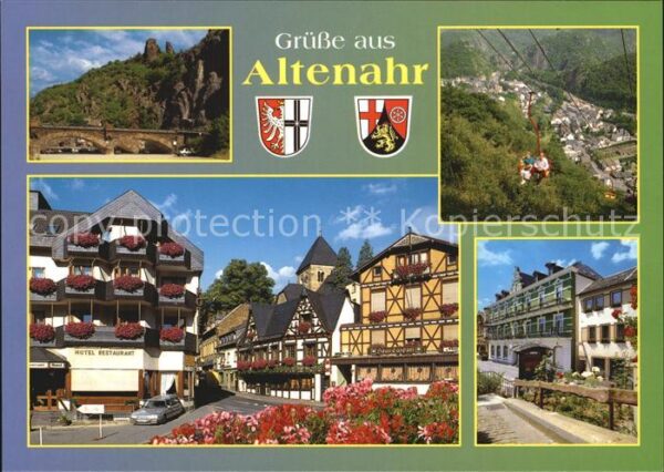 Altenahr Hotel Restaurant Sessellift Brücke Burg