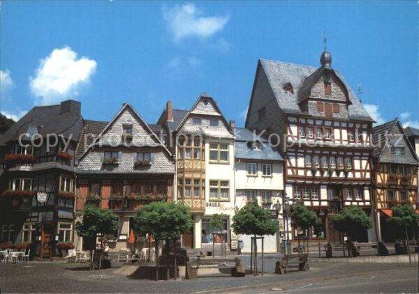 Adenau Ahrweiler Rheinland-Pfalz Marktplatz Hotel Restaurant Fachwerkhau