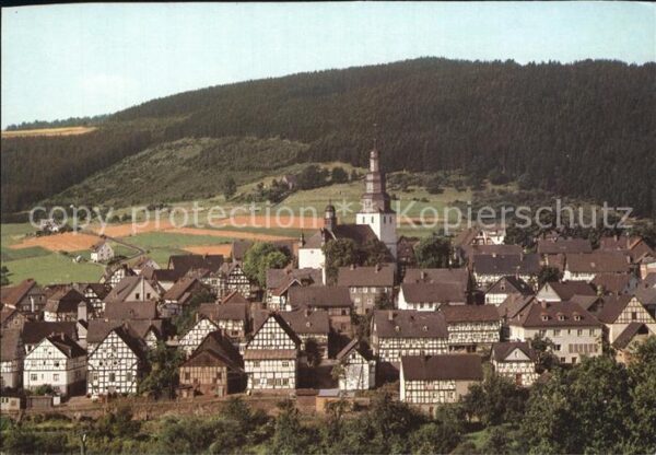 Hallenberg Ortsansicht mit Kirche