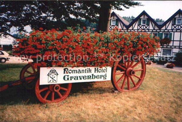 Langenfeld Rheinland Romantik Hotel Gravenberg Blumenwagen