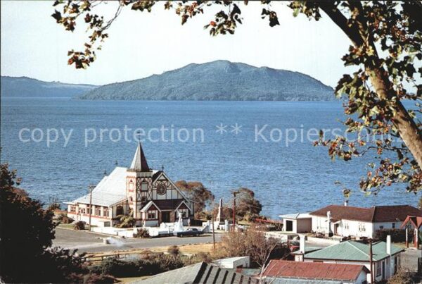 Ohinemutu Maori Village Church Mokoia Island