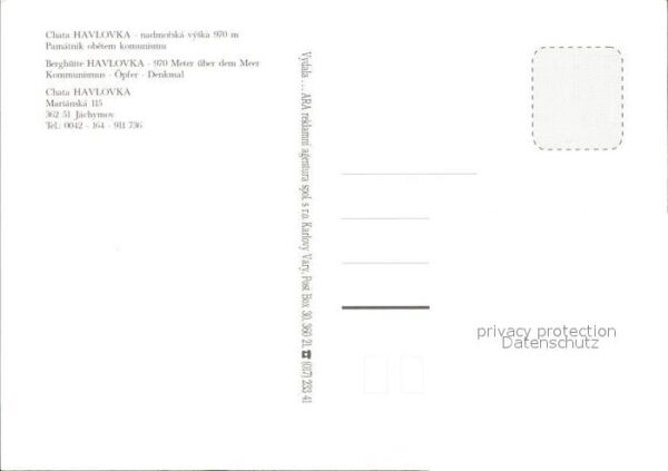Marianska Chata Havlovka Berghütte Denkmal – Bild 2