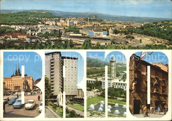 Brno Bruenn Gesamtansicht Platz Interhotel Continen