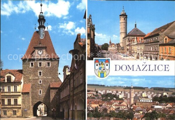 Domazlice Teilansichten Torbogen Turm