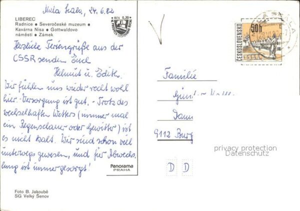 Liberec Radnice Muzeum Kavarna Nisa Gottwaldovo – Bild 2