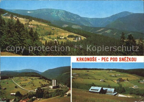 Pec pod Snezkou Krkonose Panorama Riesengebirge Berghot
