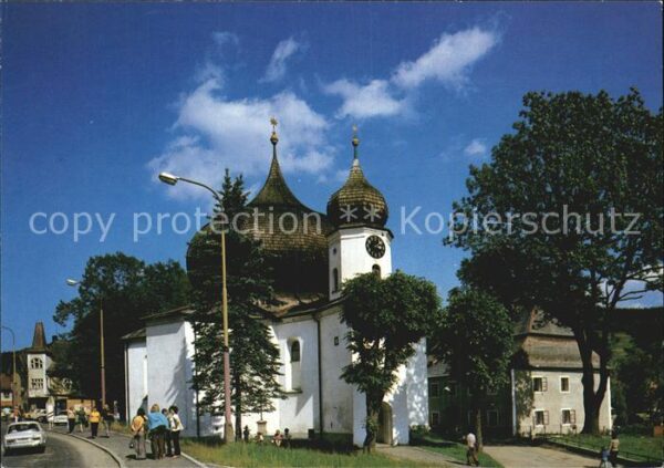 Zelezna Ruda Markt Eisenstein Barock Kirche Nationalpark Sumava