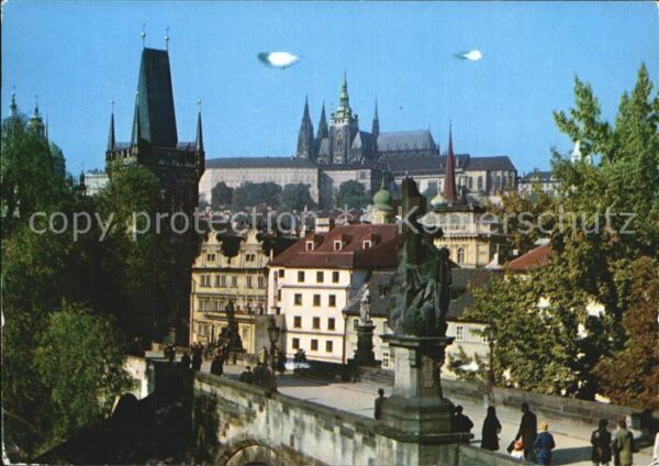 Praha Prahy Prague Karlsbrücke Kleinseitner Brückenturm Bu
