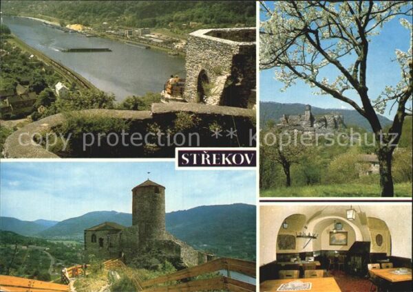 Usti nad Labem Strekov Goticky hrad Burg Elbe