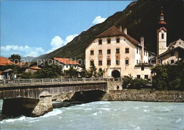Pfunds Innbrücke Gasthof Zum Turm Kirche