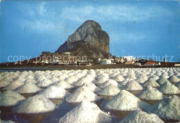 Ifach Penon y salinas Salzgewinnung