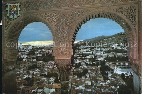 Granada Andalucia Alhambra Arcadas y vista general del Al