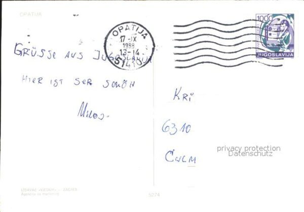 Opatija Abbazia Hafen Strand Hotel – Bild 2