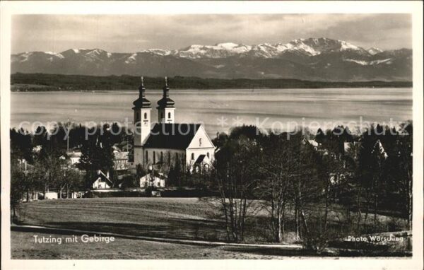 Tutzing mit Gebirge