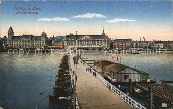 Koblenz Rhein Schiffsbrücke