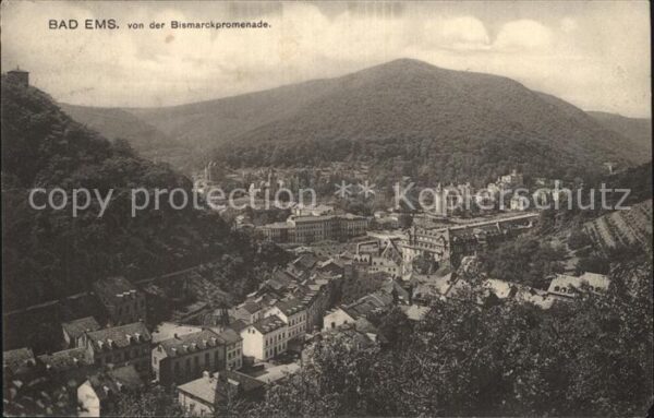 Bad Ems Blick von der Bismarckpromenade