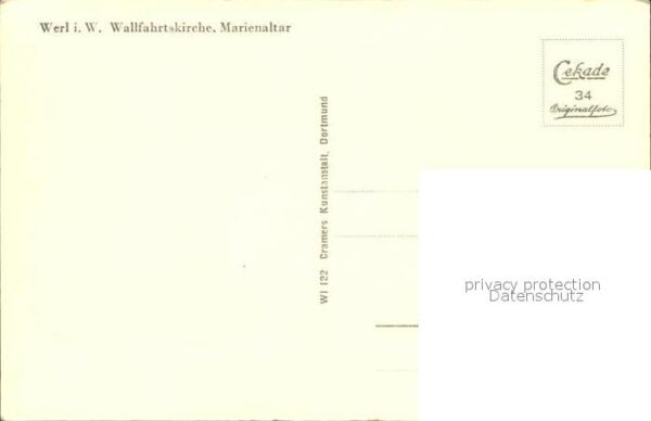 Werl Westfalen Wallfahrtskirche Marienaltar – Bild 2