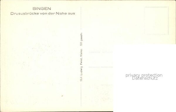 Bingen Rhein Drususbrücke von der Nahe aus – Bild 2