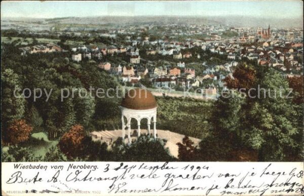 Wiesbaden Blick vom Neroberg