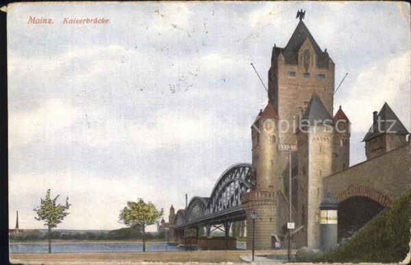 Mainz Rhein Kaiserbrücke