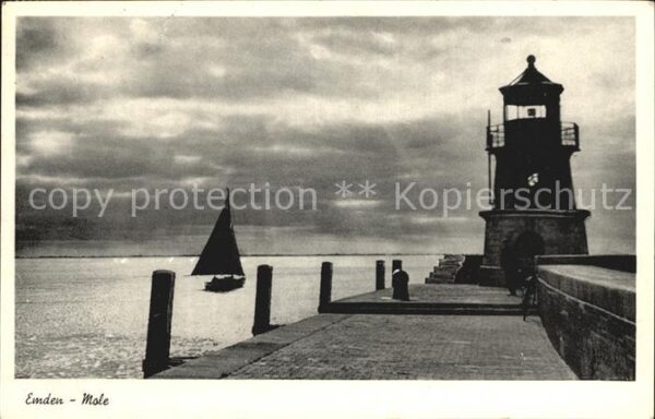 Emden Ostfriesland Mole Leuchtturm