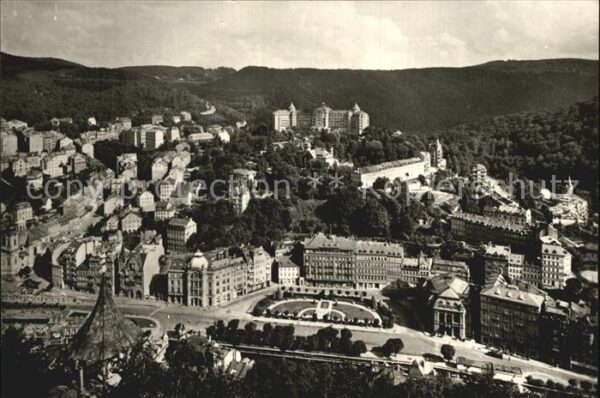 Karlovy Vary Fliegeraufnahme Lenin-Platz