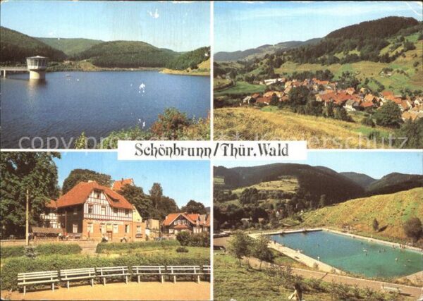 Schoenbrunn Schleusegrund Talsperre Erholungsheim Hütte Schwimmba