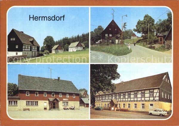 Hermsdorf Erzgebirge Drehwinkel Dorfstrasse Gasthaus Zur grü