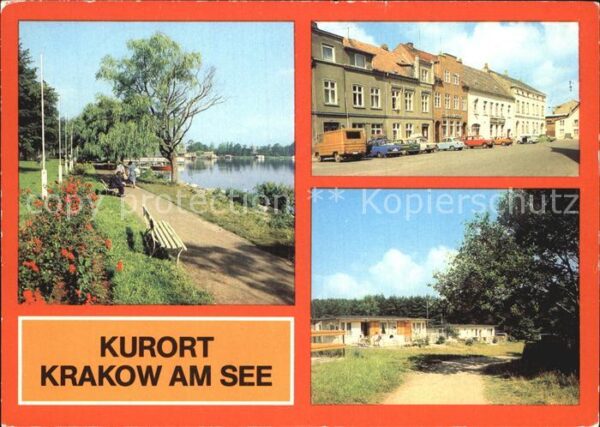 Krakow See Marktplatz Bungalowsiedlung Promenade