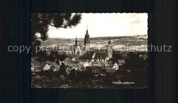 Tauberbischofsheim Teilansicht Kirche
