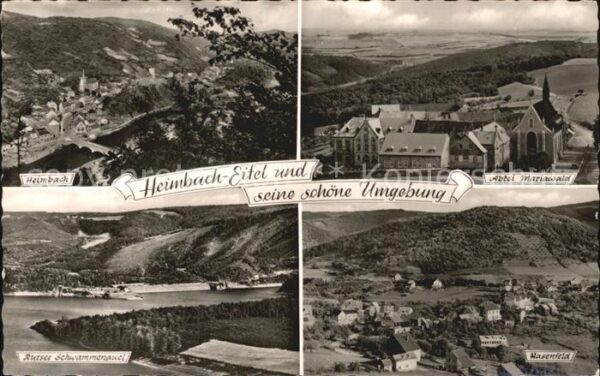 Heimbach Eifel Panorama Abtei Mariawald Rursee Schwamm