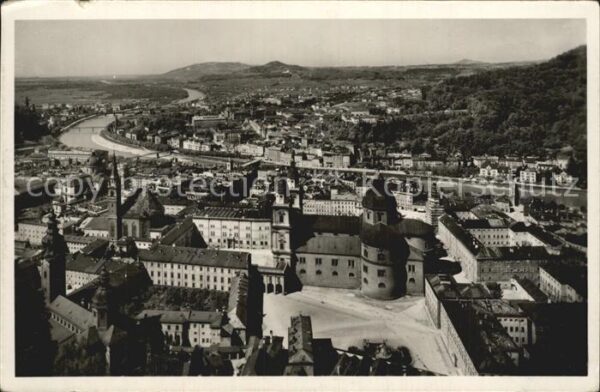 Salzburg Oesterreich Blick von der Festung