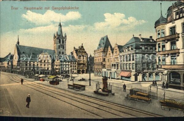 Trier Hauptmarkt mit Gangolphskirche