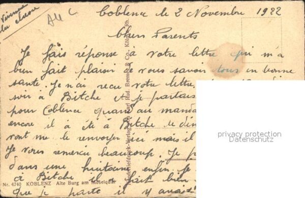 Coblenz Koblenz Alte Burg am Moselquai – Bild 2