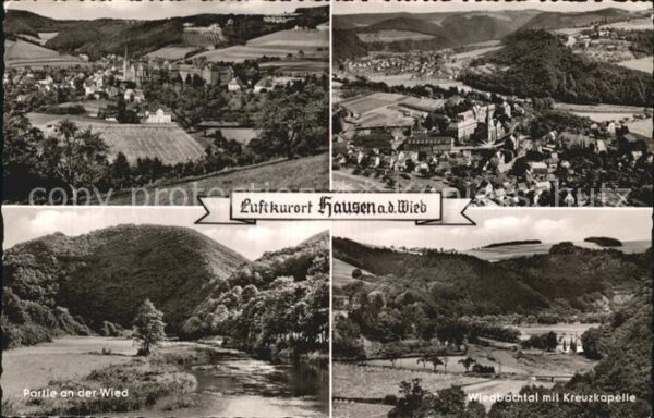 Hausen Wied Panorama Fliegeraufnahme Wiedpartie Wie