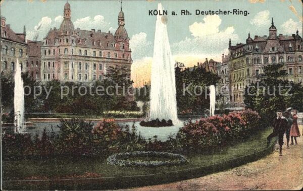 Koeln Rhein Deutscher Ring Fontäne