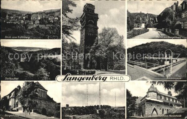 Langenberg Rheinland Frohnbergblick Bismarckturm Bürgerhaus