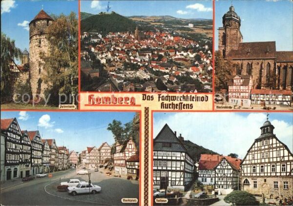 Homberg Efze Pulverturm Marienkirche Marktplatz Rath