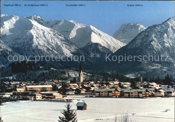 Oberstdorf Kegelkopf Gr Krottenkopf Fürschiesser K