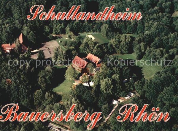 Bischofsheim Rhoen Schullandheim Bauersberg Fliegeraufnahm