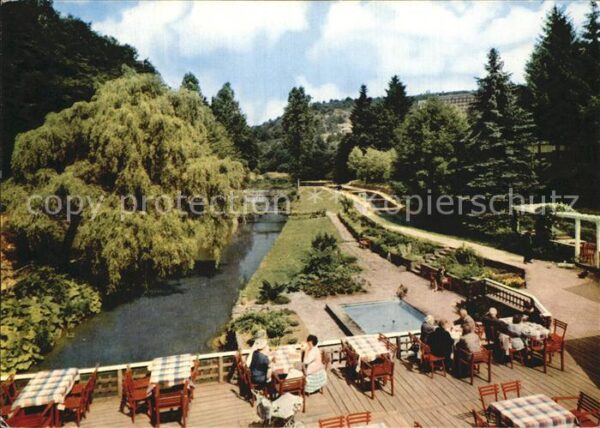Manderscheid Eifel Hotel Cafe Heidsmühle Terrasse