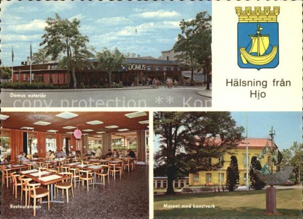 Haelsning Domus exteriör Restaurangen Museet med
