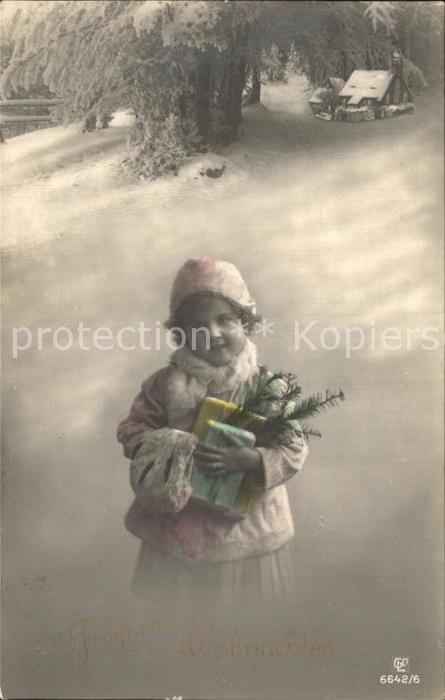 Foto GLCo Nr. 6642/6 Kind Wintermode Weihnachten