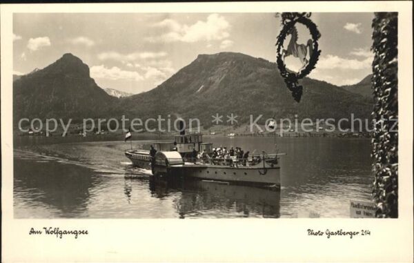 Dampfer Seitenrad Kaiser Franz Josef Wolfgangsee