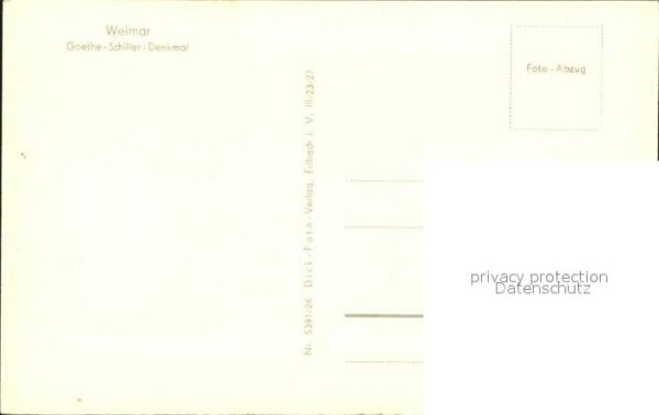 Denkmal Goethe-Schiller Weimar – Bild 2